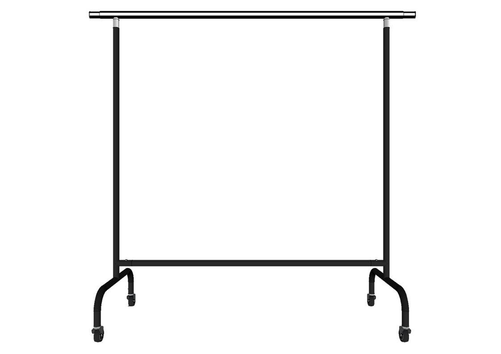 Perchero de Acero con Brazos Extensibles Negro 160X150X58cm