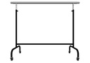 Perchero de acero ajustable con brazos extensibles, Negro, 150X130X56cm