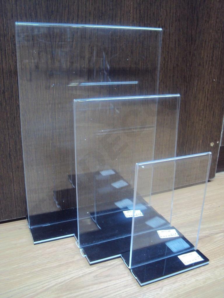 Soporte de Póster Acrílico Forma 'T' A6 10.5X10.5X6cm
