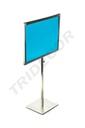 Soporte ajustable para póster A4 de acero mate