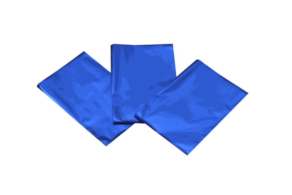 Sobre azul metálico 15X10cm 100 unidades