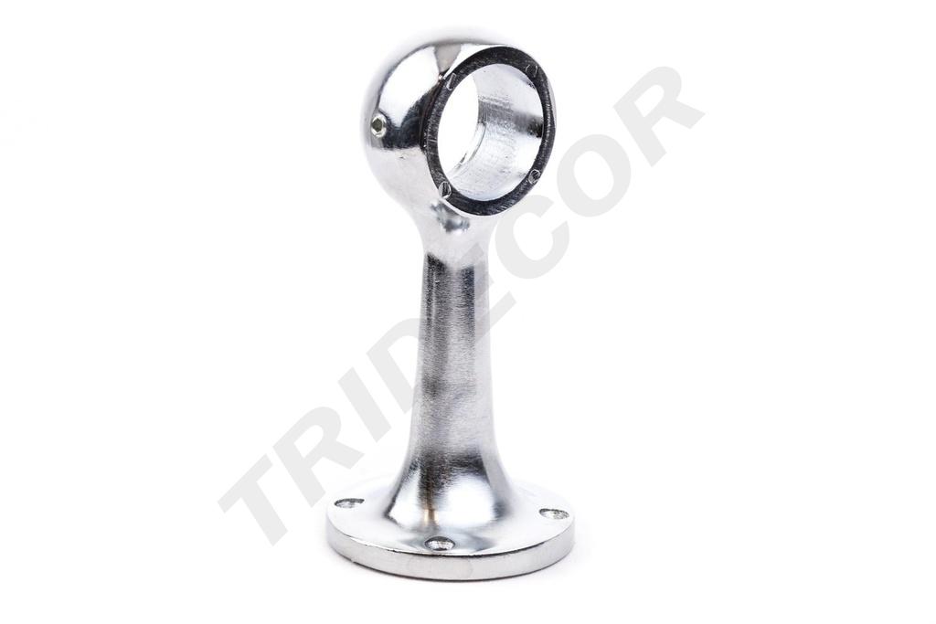 Soporte Cromado para Tubo de 25mm