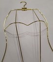 Percha de Silueta de Mujer de Metal Dorado con Detalles