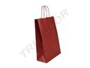 Bolsas de Papel Kraft con Asas Rizadas 22X10X29cm Borgoña 25/Paquete 300 unidades/caja