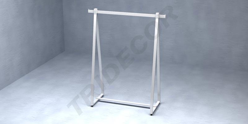 Perchero De Forma Triangular Color Blanco 150X120X48 Cm Tridecor