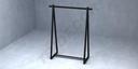 Perchero De Forma Triangular Color Negro 150X120X48 Cm Tridecor