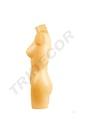 Busto de medio cuerpo de una mujer de color carne