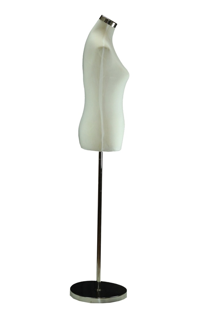 Busto de mujer, tela blanca