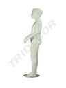 Maniquí infantil con rostro blanco brillante, 8-9 años, Fibra