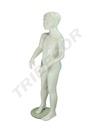Maniquí infantil con rostro blanco brillante, 8-9 años, Fibra