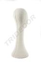Cabeza de mujer en tela de lino color beige, circunferencia de 52 cm
