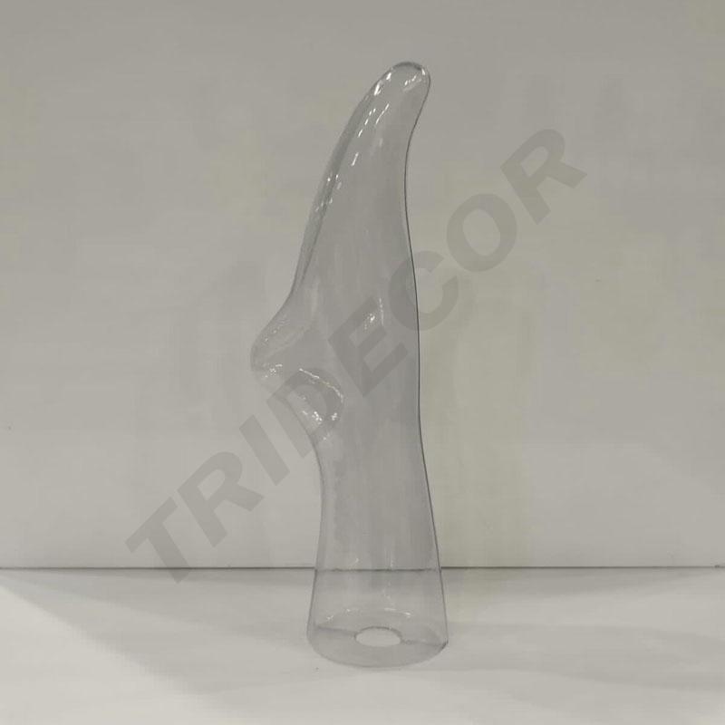 Pie de Plástico Transparente Unisex para Calcetines Cortos