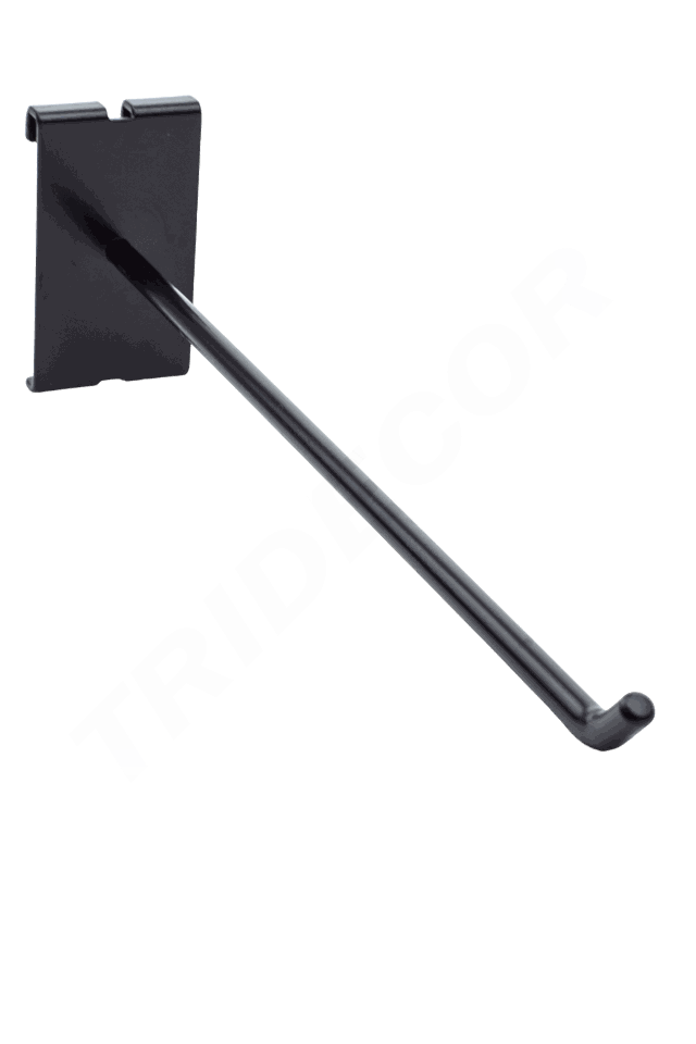 Gancho negro grueso para valla/malla 30cm 10mm