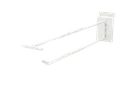 Gancho doble con porta precio 35 cm Panel de lamas blanco