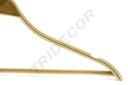 Percha de madera contrachapada con barra y silicona antideslizante 45cm 5 unidades