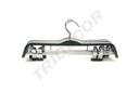 Percha para Pantalones Negra Mate con Pinzas 37cm