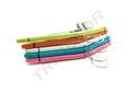 Perchas de Madera para Niños con Barras y Clips Varios Colores 5 Unidades
