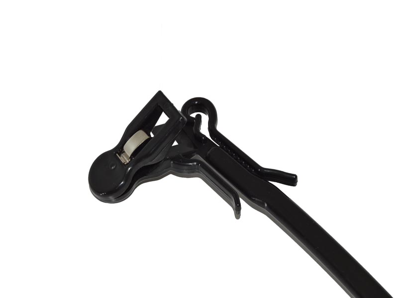 Perchas de Plástico para Lencería, Color Negro, 27 cm, 10 Unidades
