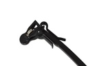 Perchas de Plástico para Lencería, Color Negro, 27 cm, 10 Unidades