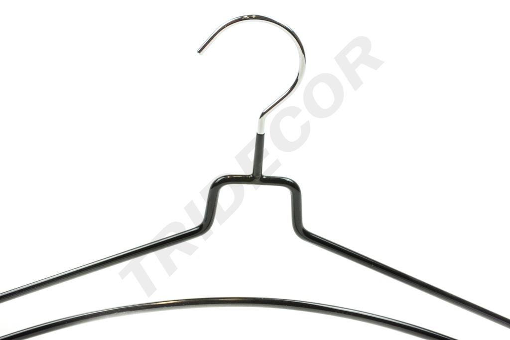 Perchas Forradas de Goma Transparentes 5 Unidades