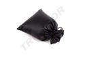 Bolso de piel sintética negro 17X15CM