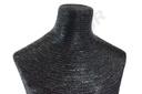 Expositor de Joyería en Forma de Busto de Mujer Cubierto con Cuerda Negra