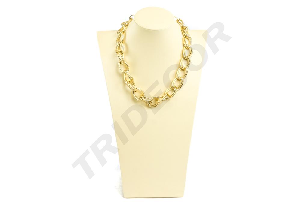 Expositor de Collares de Cuero Sintético Vainilla