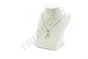 Expositor de Collar de Lino Beige 7,5X12,5X16cm
