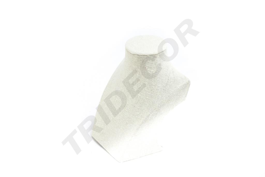 Expositor de Collar de Lino Beige 7,5X12,5X16cm