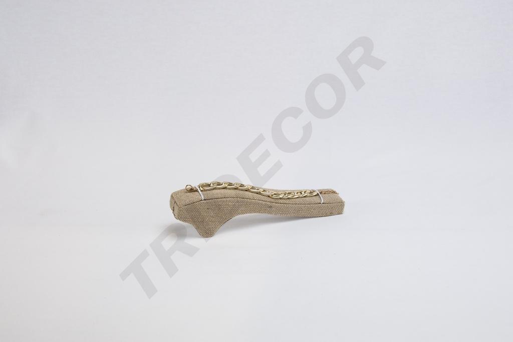 Expositor de Pulseras de Tela de Lino Grueso