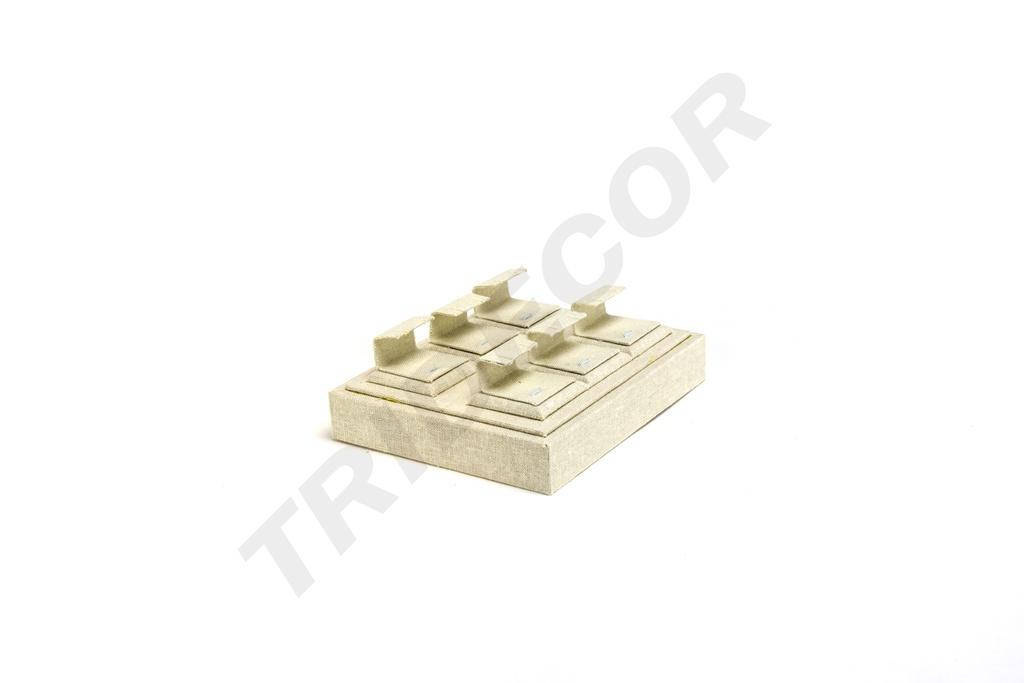 Expositor Joyería 6 Sitio Lino Beige