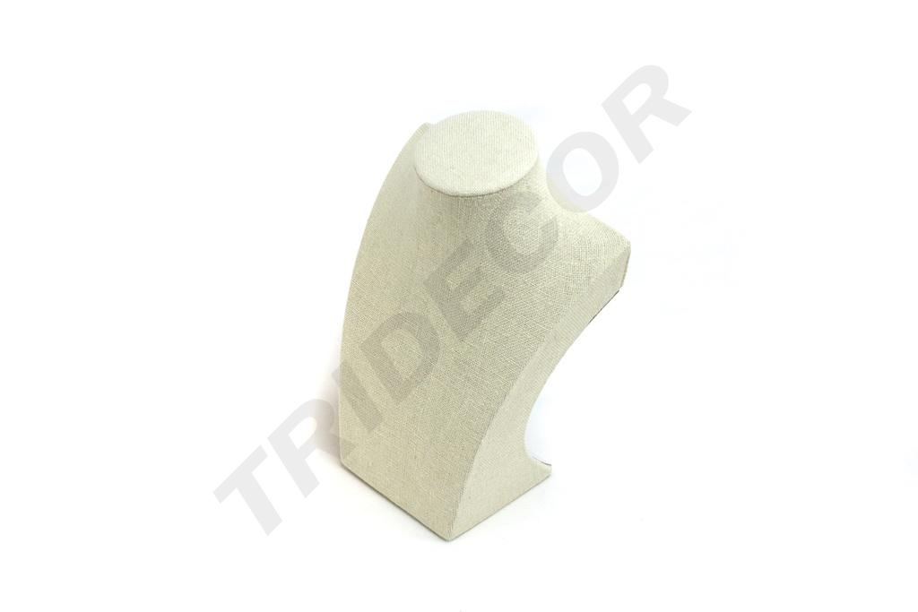 Expositor de Collares de Lino Beige 21.5X15X9cm