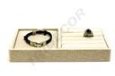 Bandeja para Joyería de Lino Beige 20X12X2.5 CM
