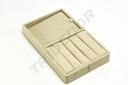 Bandeja para Joyería de Lino Beige 20X12X2.5 CM