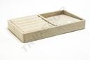 Bandeja para Joyería de Lino Beige 20X12X2.5 CM