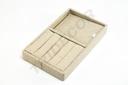 Bandeja para Joyería de Lino Beige 20X12X2.5 CM