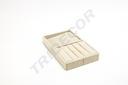 Bandeja para Joyería de Lino Beige 20X12X2.5 CM