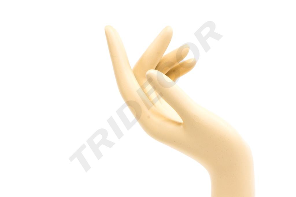 Expositor de Mano de Mujer con Base Metálica Color Carne