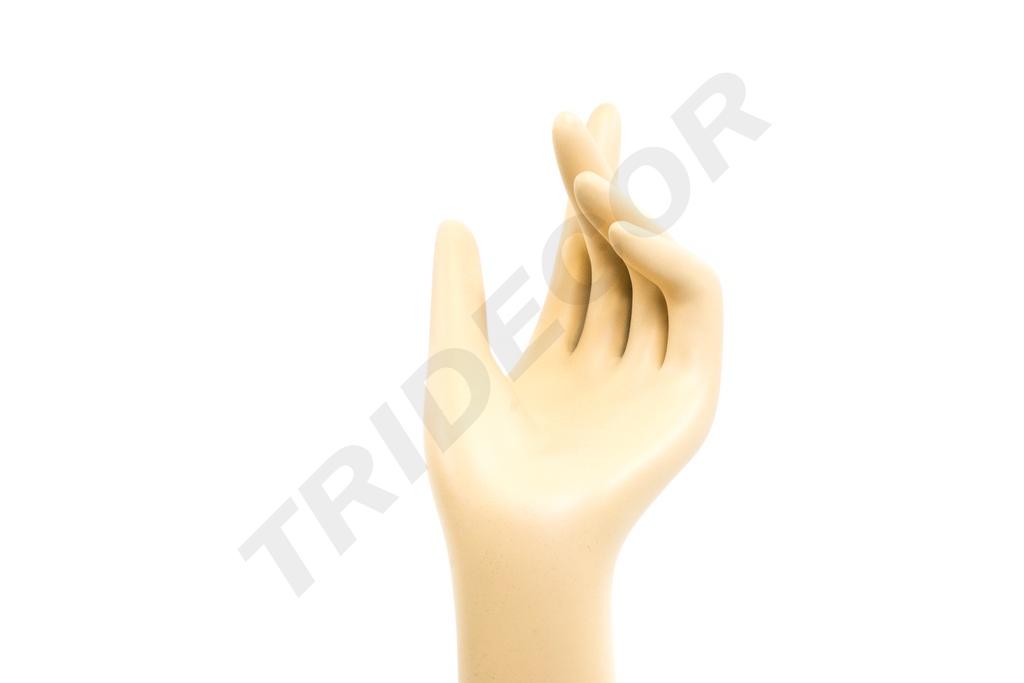 Expositor de Mano de Mujer con Base Metálica Color Carne
