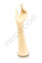 Expositor de Mano de Mujer con Base Metálica Color Carne