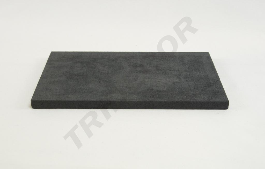 Base de Exhibición de Joyería de Terciopelo Gris Oscuro 28X18X1.5 CM