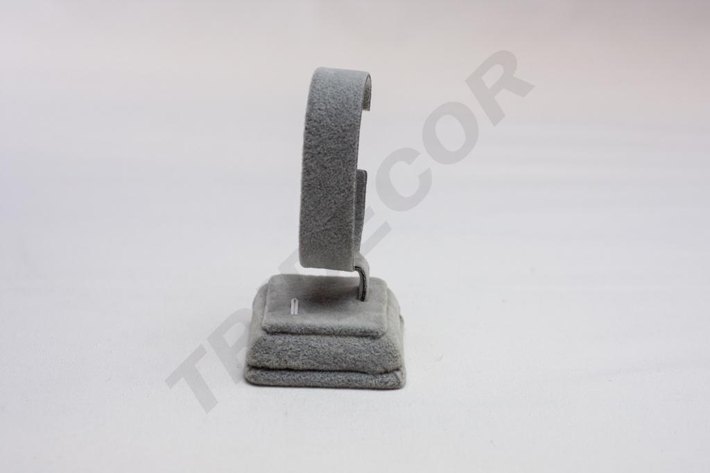 Soporte de Exhibición de Terciopelo para Relojes Color Gris 6X5X10cm