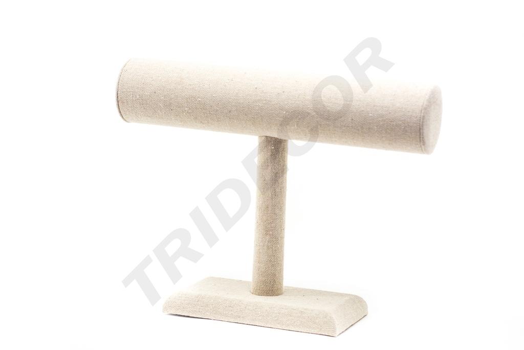 Expositor de Pulseras de Lino Beige 25X19X7.5cm