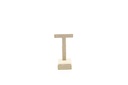 Expositor de Pendientes en Forma de T Lino Beige 11.5X4.5X6.5cm