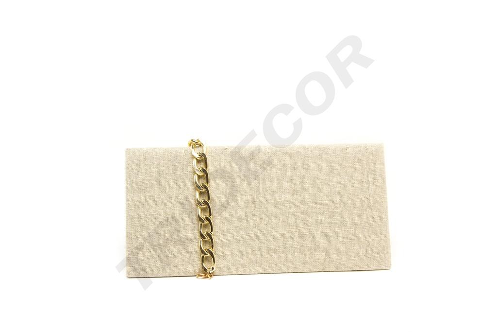 Exhibidor de Pulseras de Lino Beige 25X11.5X8cm