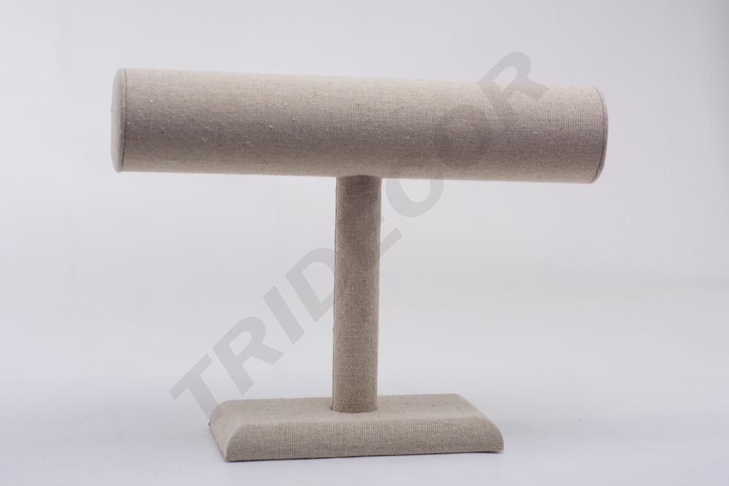 Expositor de Pulseras de Lino Beige 25X19X7.5cm