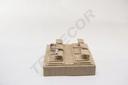Expositor de Joyería de Lino Beige 18.5X15.5X6cm