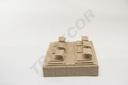 Expositor de Joyería de Lino Beige 18.5X15.5X6cm