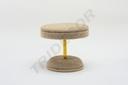 Mesa de Exposición de Joyas de Lino Grueso 8X8X7cm