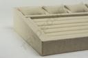 Expositor de Joyería de Lino Beige 38X28.5X8cm